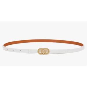 MCM Reversible Diamond Napa Belt / White